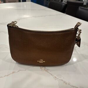 Coach Chelsea Crossbody Bag in Metallic Bronze Pebbled Leather